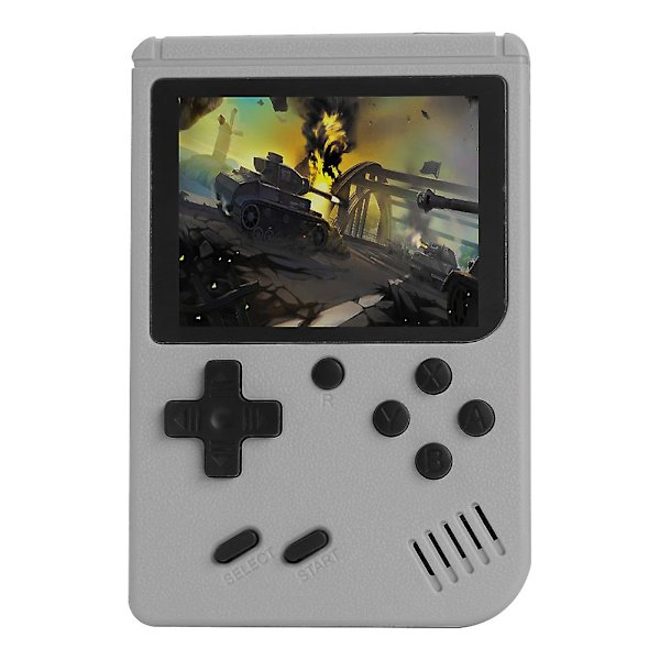 Gameboy Indbygget 500 klassisk spil Retro videospilkonsol til børnelegetøj S5 Grey
