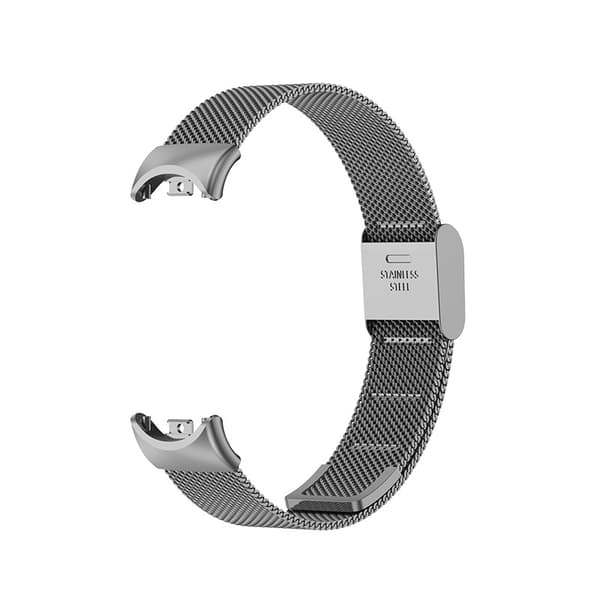 Armbånd til Xiaomi Mi Band 8/9 Milan Håndled Metalspænde (Grå)