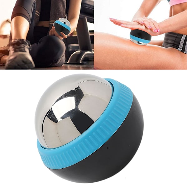Massageboll i rostfritt stål, manuell massageboll för ömma muskler och stelhet