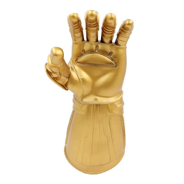 Led Light Up Thanos Infinity Gauntlet för den elektroniska näven Pvc-handskar med batterier