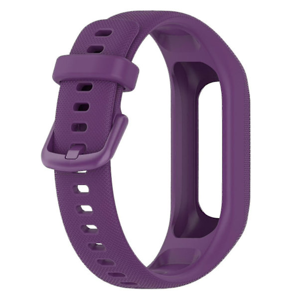 Antiskrapa silikonklockarmband med fodralsskydd för Garmin Vivosmart 5 Purple, Purple J Garmin Vivosmart 5