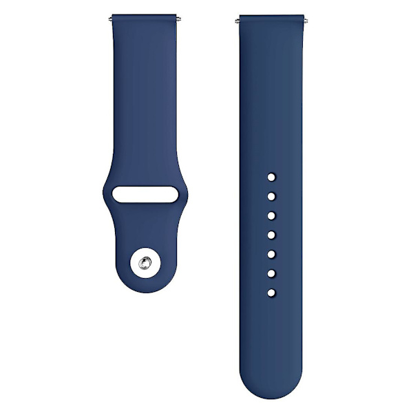 Til Samsung Galaxy Watch Active2 Bluetooth-version 40mm Smart Watch ensfarvet silikoneur Blue