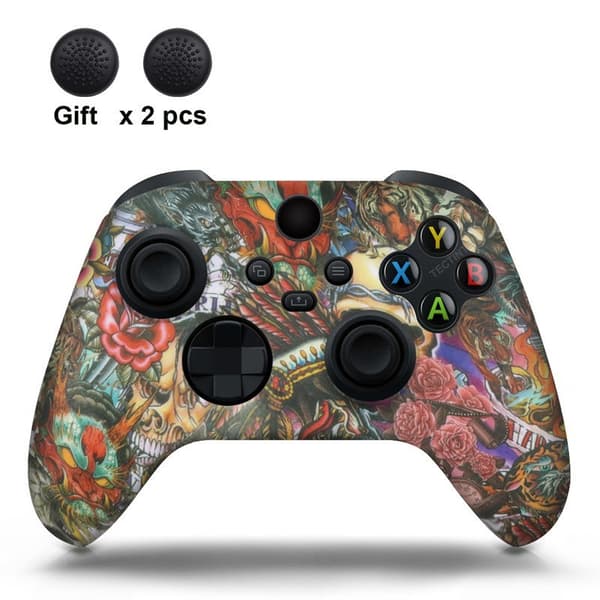 Etui for Xbox Series S/X Kontroller, Silikon med Knapphetter (15)