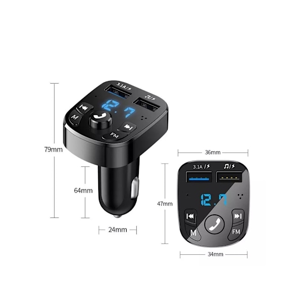 Bluetooth transmitter Grå