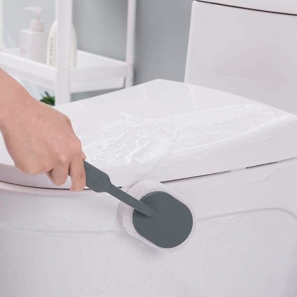 3st svampborste med långt handtag svamprengöringsborste skurborste för badrum med kakel toalett