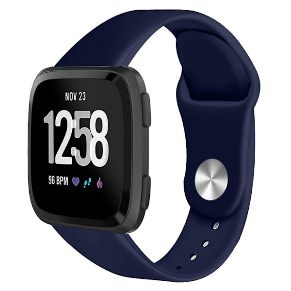Enkel rullad silikonklockarmband för Fitbit Versa 1/2/Lite ersättningsband Ocean blue J Fitbit Versa