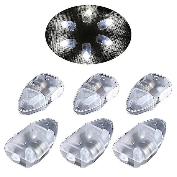 50 st LED-ballongljus med strömbrytare, färgskiftande batteridriven Ljus Latern Wick Party Minilampa för hem Jikaix XC White