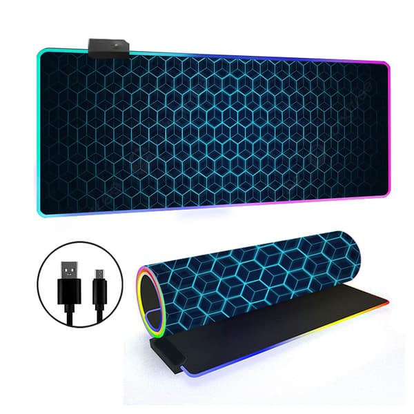 Musematte - Med Rgb 14 Lysmodus Sklisikker Base (Stil 20, 400*800*4Mm)
