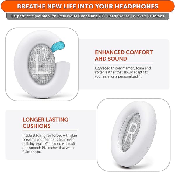 Erstatningspude til Bose Noise Cancelling Headphones 700