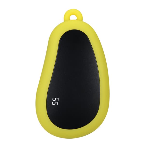 Håndvarmer USB Lommestørrelse, Bluetooth-forbindelse tillader videostreaming (Gul)