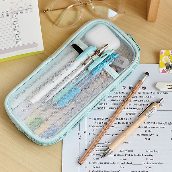 Transparent case Girl Brevpapper Box Stor kapacitet C