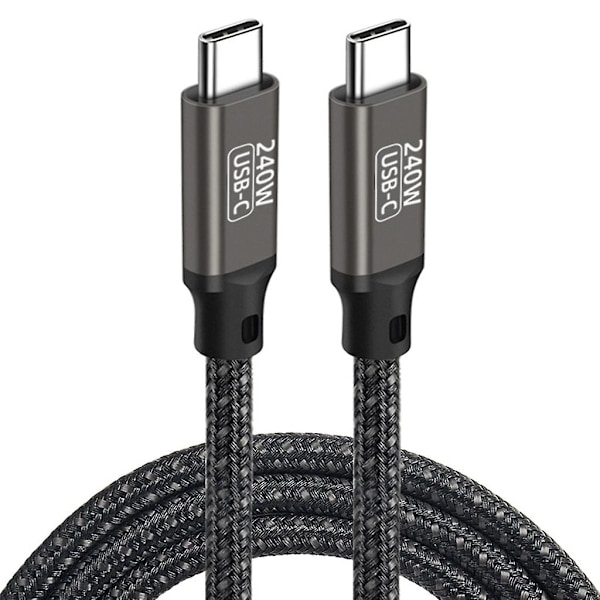 Pd240w hann-hann Type-c til Type C datakabel 5a 48v Qc3.0 hurtiglading kabel