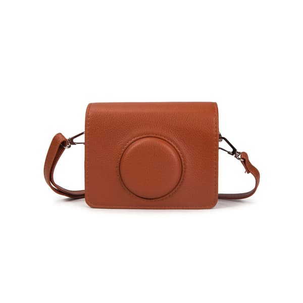 Etui til Instant Mini Evo, med skulderrem (brun) Brown