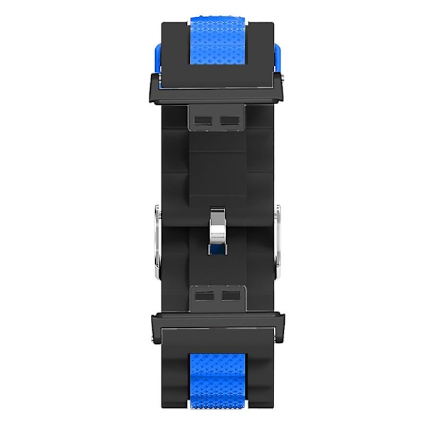 Dualfärgad vågdesign silikonarmband för Huawei Watch Fit / Watch Fit Special Edition Black Blue