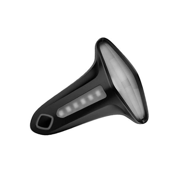 T-type Sykkellys bak Intelligent induksjonsbrems LED-baklys sikkerhetsadvarsel USB oppladbar (svart)