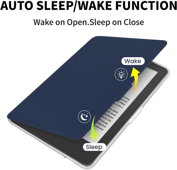 Fodral för 6\" Kobo Clara 2E 2022 utgiven, med automatisk sömn/väckning Dark Blue