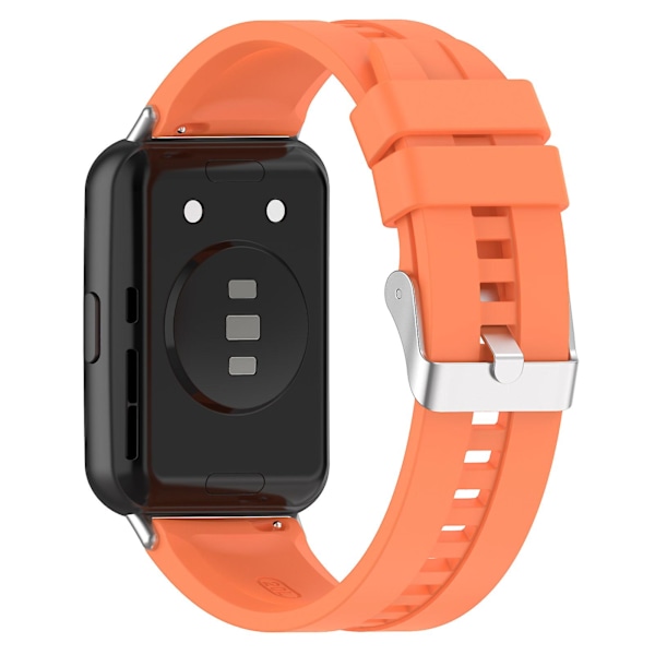 Snabbkoppling klockarmband i silikon för Huawei Watch Fit 2, 20 mm sportklockarmband med spänne Orange