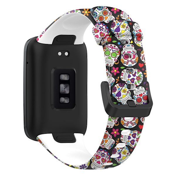 Xiaomi Mi Band 7 Pro -urheiluranneke, pehmeä silikoni, kuviollinen tulostus, vaihdettava ranneke, vakiokoko Color Heads