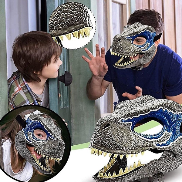 3D Dinosaur Mask Roolileikki Päähineet Jurassic World Raptor Gifts