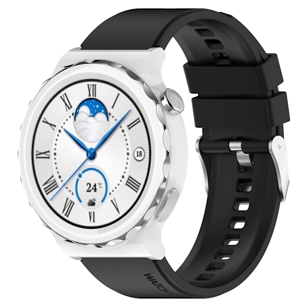 Silikonrem for Huawei Watch GT 3 Pro 43mm 20mm Black