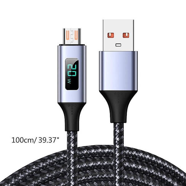 Usb A til Micro Usb Rask Data Synkroniseringsoverføringskabel 480mbps Hurtiglading Kabler