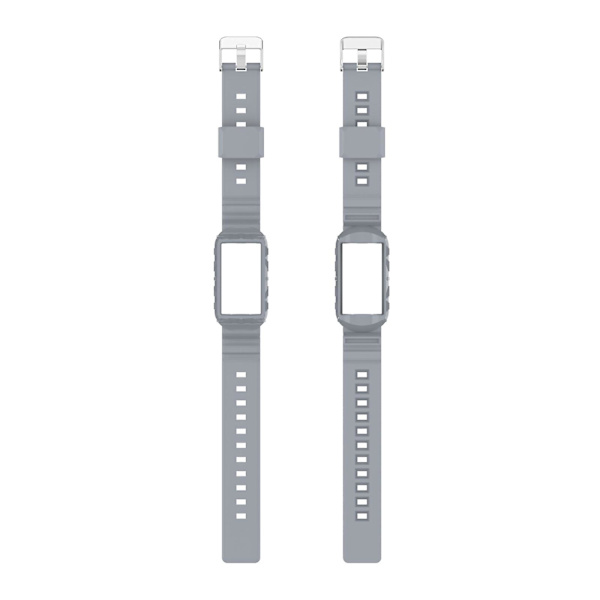 Silikon One Body Armor klockarmband för Fitbit Charge 4 Gray