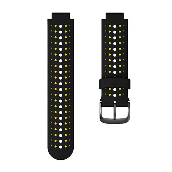 Til Garmin Forerunner 220 silikoneurrem Black Yellow