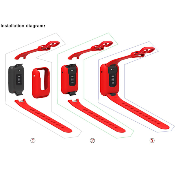 För Mi Band 7 Pro Watch Protect För Case Protector Frame Bumper Cover Orange
