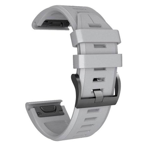 KLB-PWGJ-001 For Garmin Fenix 7X / 7X Pro Watch Band 26mm Silikon Watch Rem Grey