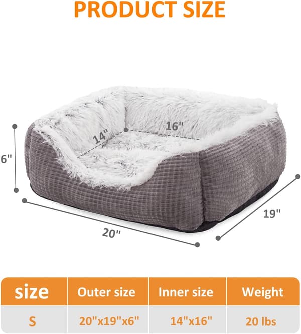 Vaskbar ortopædisk hundesofa