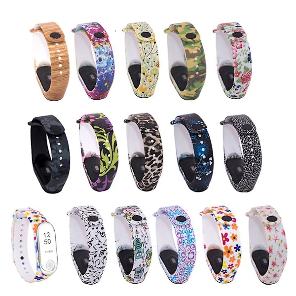 Smartband Replace Band Silikonarmbandsbälte för MI Band 3 mjuka remmar