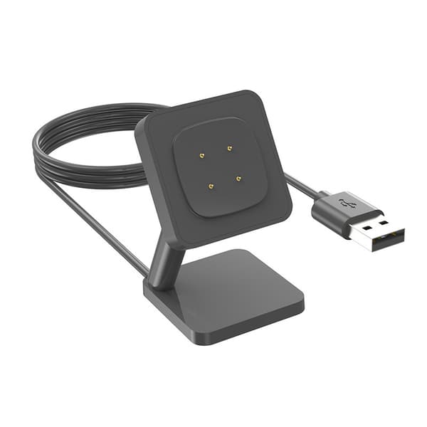 Opladerdock til Fitbit Versa4/3, USB-A-interface (kompatibel)