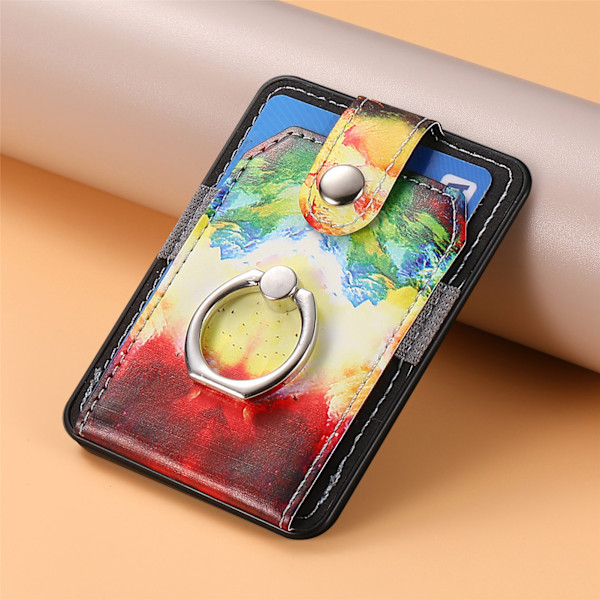 Magsafe magnetisk korthållare, färgglad korthållare ring N52 baksug Magic Space