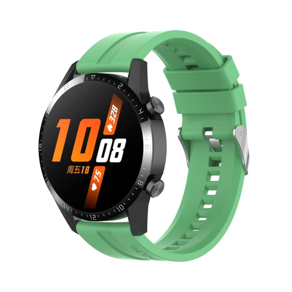 For Huawei Watch Gt 2 46mm klokkerem med sølvspenne Mint Green