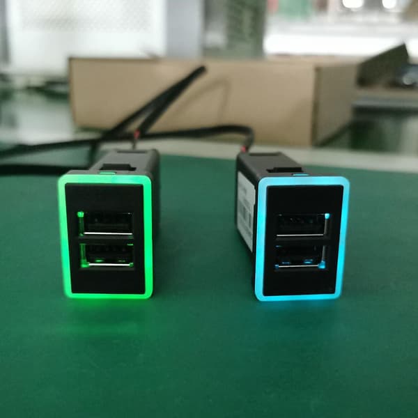 Dual Qc3.0 Usb Interface Socket Hurtig Billader Til Toyota Mobiltelefoner