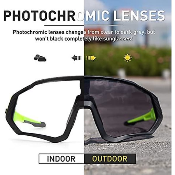 Pyöräilylasit Miesten Photochromic Aurinkolasit Naiset Mtb Maastopyörä Polkupyörä color 9