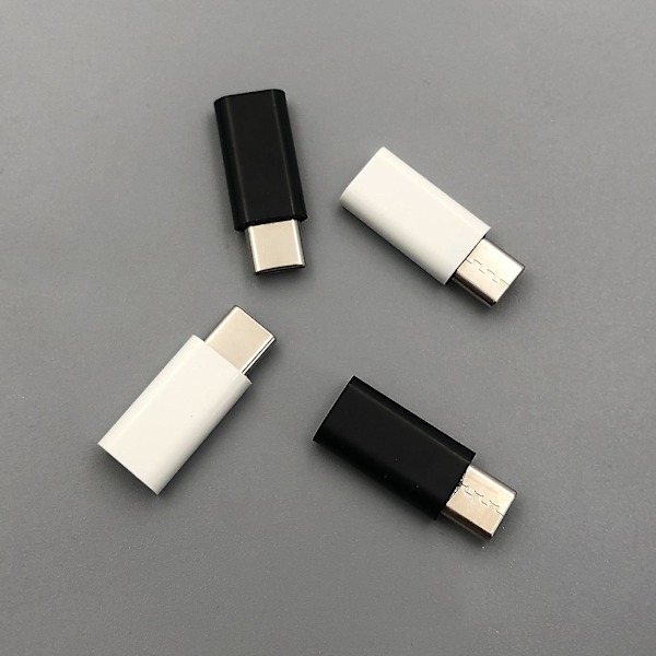 Usb C/typ C Adapter Laddare Datakabel Konverter Black