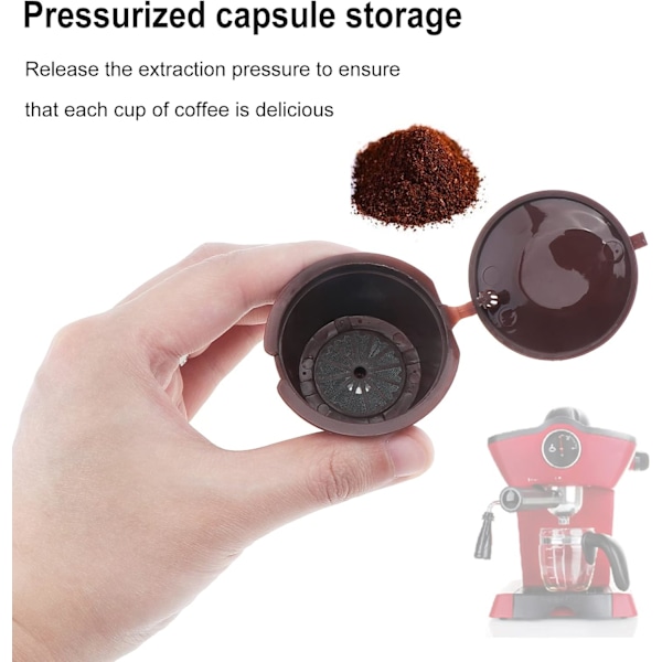 Uudelleenkäytettävä kahvisuodatinkapseli Nescafe Dolce Gusto -panimoille, 3 kpl (keltainen)