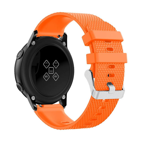 20mm hiekkapuhallettu solki silikoninen urheilukellohihna Samsung Galaxy Watch Active -kellolle Orange C Samsung Galaxy Watch A