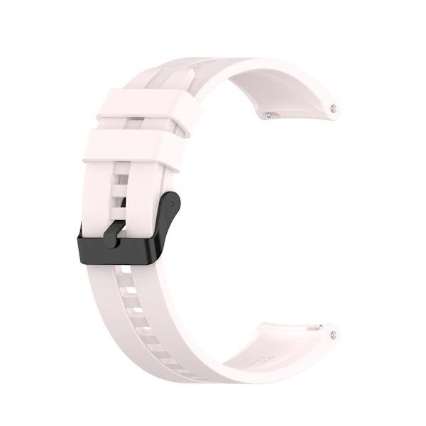 Til Huawei Watch Gt 2 46mm urrem med sort spænde Quicksand Pink