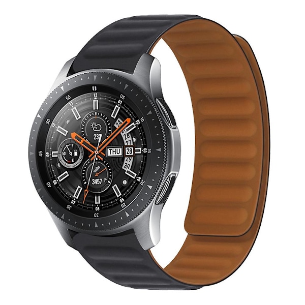 22mm Silikon Magnetiskt Armband För Huawei Watch GT2 Pro Black