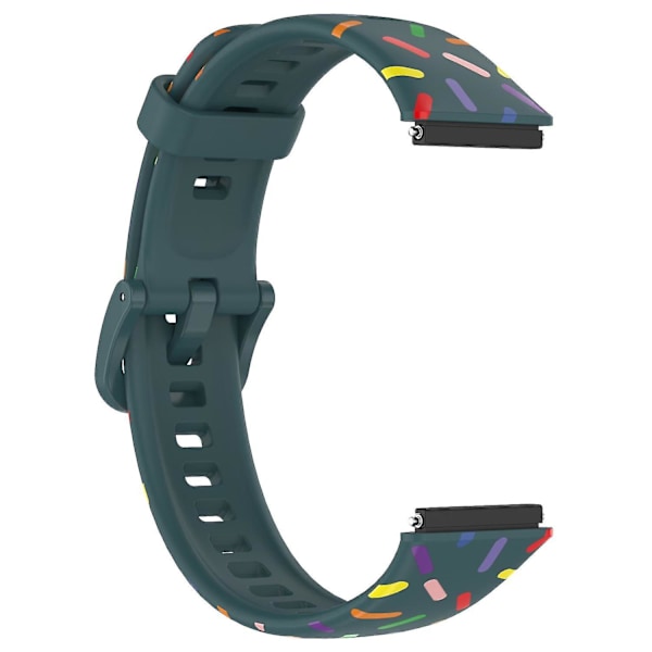 Huawei Band 7:lle suunniteltu rannekoru, vaihdettava silikoniranneke Green, Green E Huawei Band 7