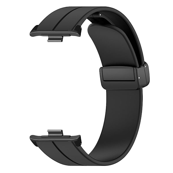 Silikone urrem til Xiaomi Smart Band 8 Pro, med magnetisk foldelås Black