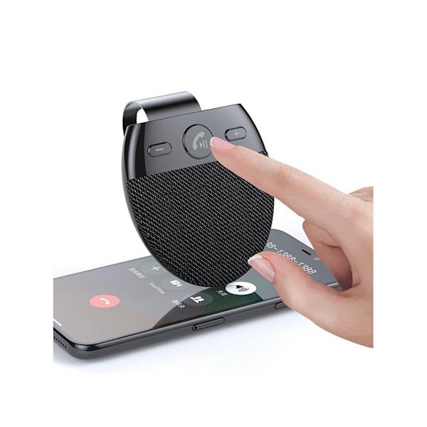 Bluetooth Håndfri Bilsæt Bluetooth Højttaler Til Bil Solskærm Musikafspiller Auto Tænd Bluetooth Forbindelse Sort