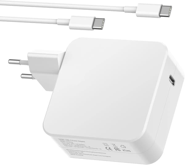 Oplader til Mac Book 2016 2017 2018 2019 2020 Pro 61W USB C strømadapter