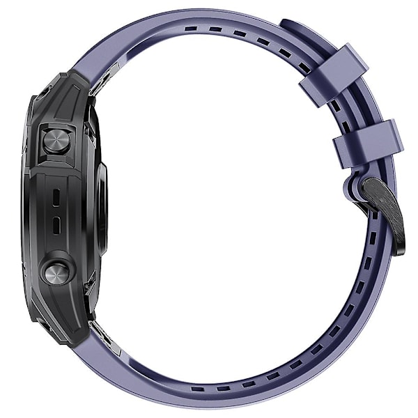 KLB-LWGJ-001 För Garmin Fenix 7 / 7 Pro Remband QuickFit 22mm Silikon Armband Dark Blue