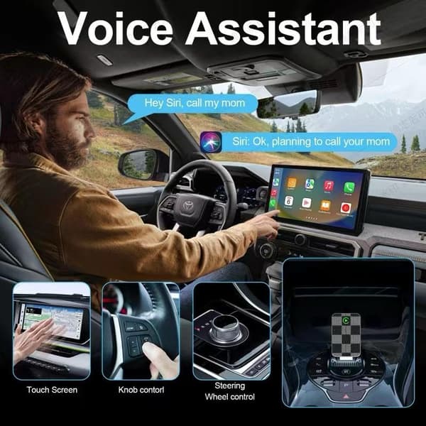 Langaton Carplay-sovitin Android Autolle Silver