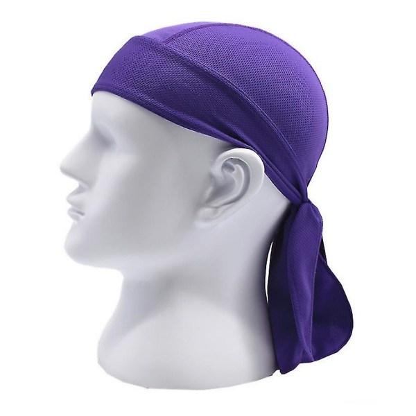 Piratlue for utendørs sykling, hurtigtørkende sportsbandana Purple