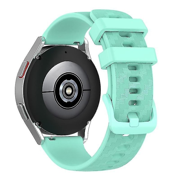 For Garmin Samsung Polar Huami Huawei 20mm Karbonfiber Silikonklokke Rem Stropp Erstatning Håndleddsrem Light green, Light Green B Other Smartwatch Model