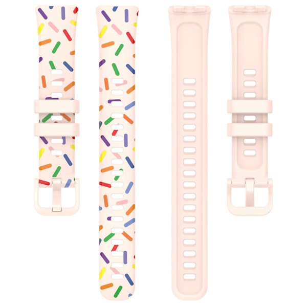 Huawei Band 8:lle suunniteltu silikoniranneke Light pink, Light Pink C Huawei Band 8